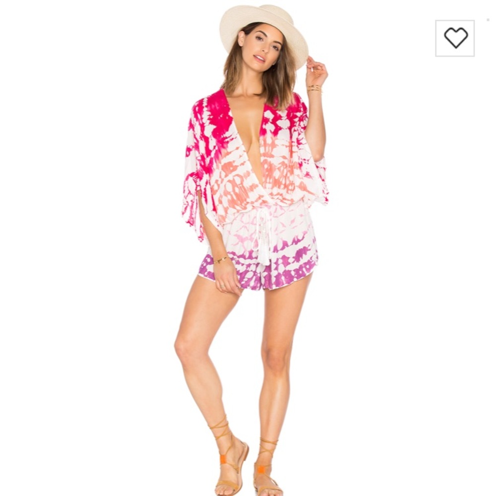 young fab & broke tie dye “ashley” romper